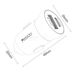 شارژر فندکی PD و فست دو پورت Yesido مدل Y72 30W به همراه کابل شارژ Type-C To Type-C - مشکی (گارانتی شش ماه تعویض نیکان همراه) - تصویر 6