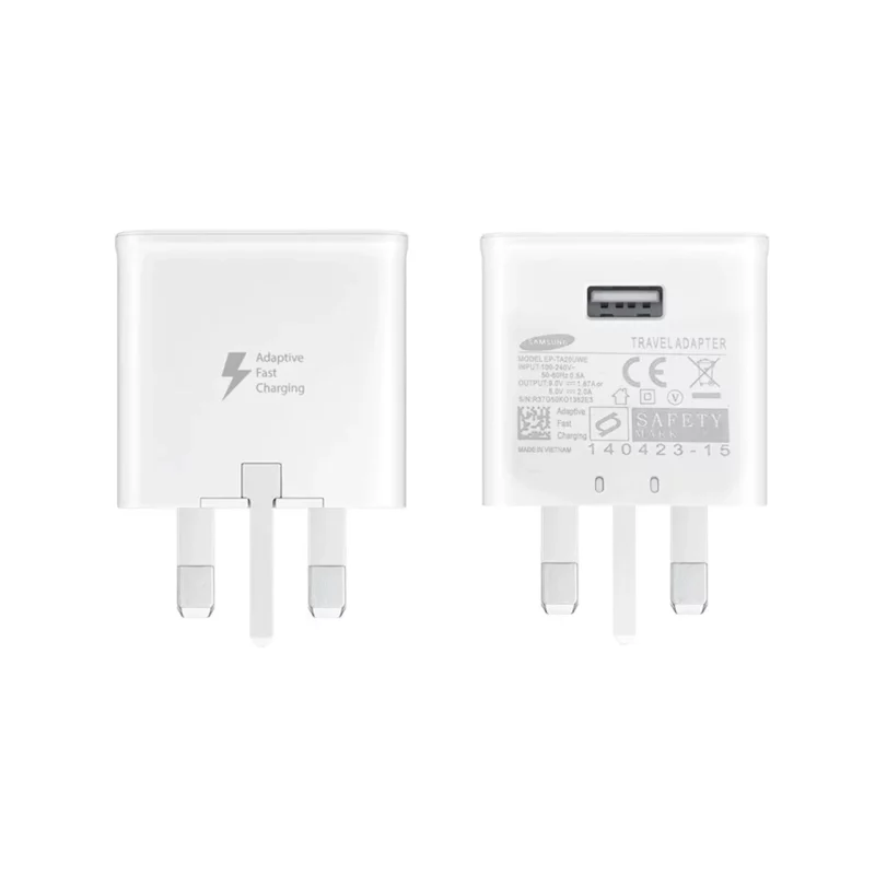 شارژر فست دیواری تک پورت Samsung مدل EP-TA20UWE S10 - سفید - تصویر 2