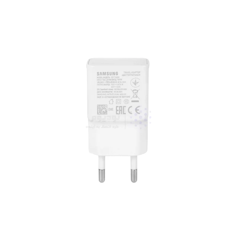 شارژر دیواری تک پورت Samsung مدل EP-TA200-سفید -کد 69 - BSA - تصویر 3