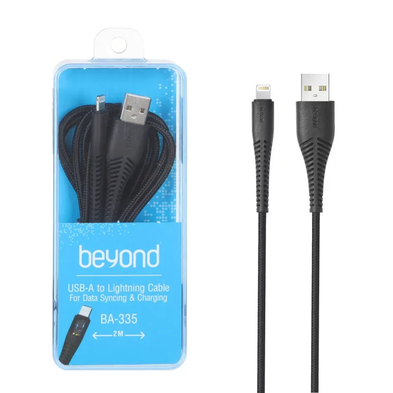 کابل شارژ آیفون beyond مدل BA-335 - مشکی - RYL - تصویر 2