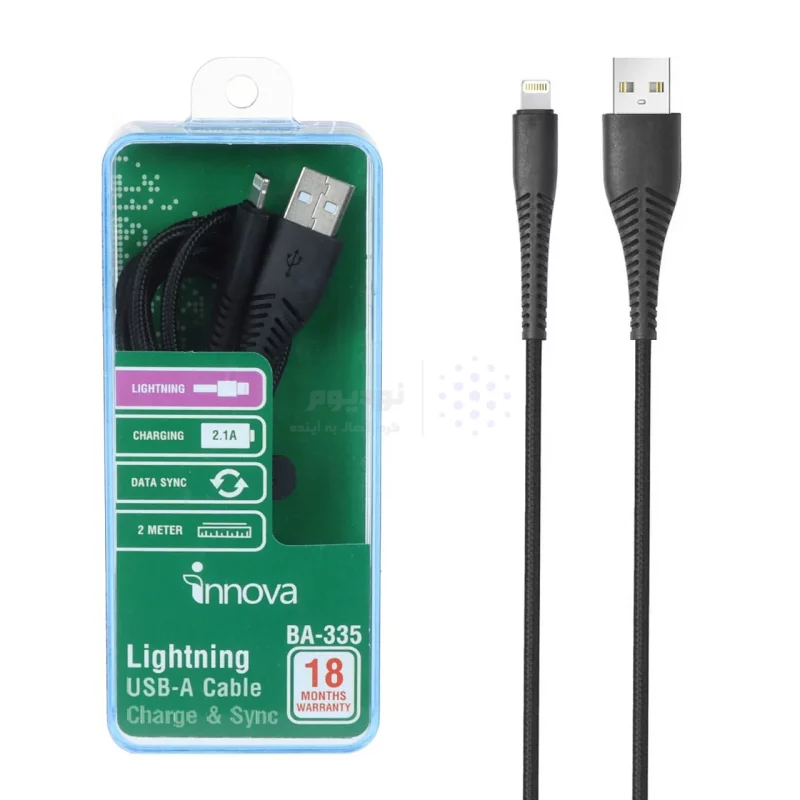 کابل شارژ آیفون beyond مدل BA-335 - مشکی - RYL - تصویر 3