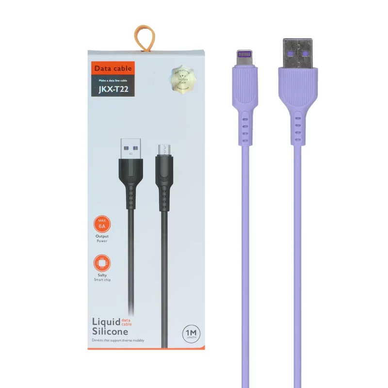 کابل شارژ فست آیفون مدل JKX-T22 - یاسی - AZR (گارانتی شش ماهه AZR) - تصویر 2