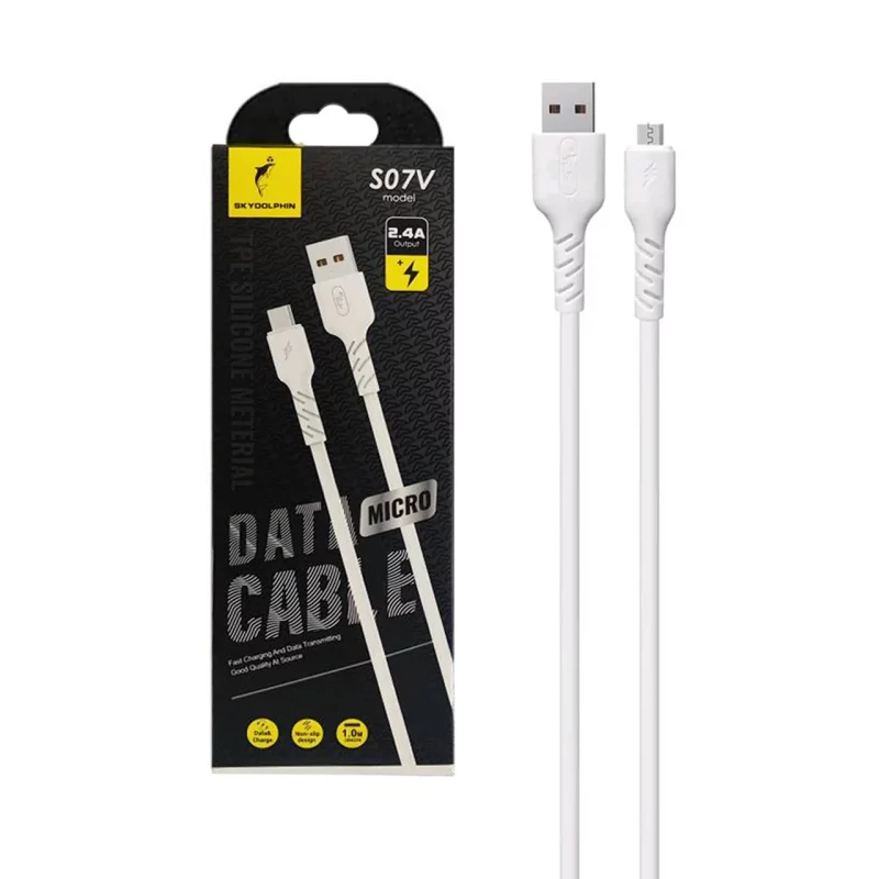 کابل شارژ فست اندروید SKY DOLPHIN مدل S07V - سفید - TCO - تصویر 2