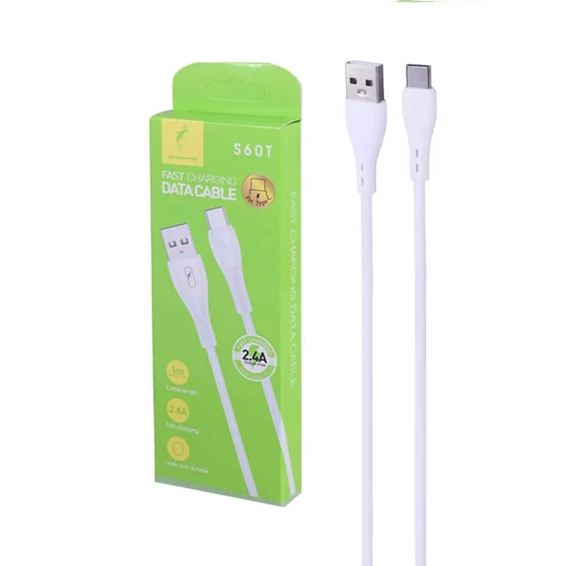 کابل شارژ فست SKY DOLPHIN Type-C مدل S60T - سفید - TCO - تصویر 2