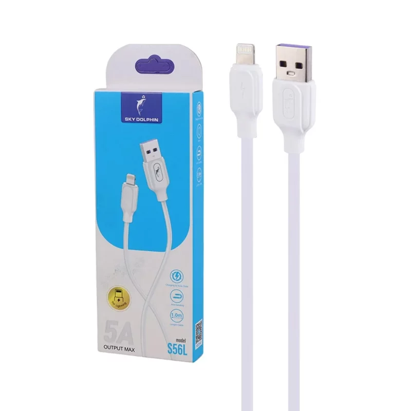 کابل شارژ فست آیفون SKY DOLPHIN مدل S56L - سفید - TCO - تصویر 2