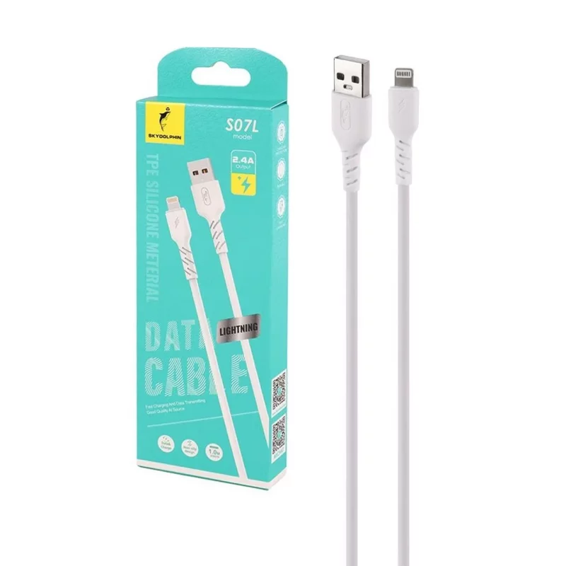کابل شارژ فست آیفون SKY DOLPHIN مدل S07L - سفید - TCO - تصویر 2