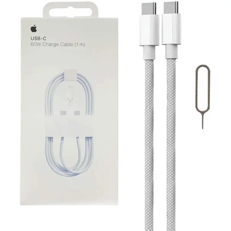 کابل شارژ Apple مدل MQKJ3ZM/A 60W - سفید - اصل چین - kZN (گارانتی شش ماهه Kezen) - تصویر 2