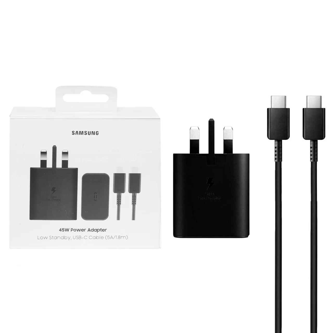 1587-4640854-1 شارژر دیواری PD و فست Samsung مدل EP-T4511 45W به همراه کابل شارژ Type-C To Type-C - مشکی - kZN (گارانتی شش ماهه Kezen) - تصویر 1