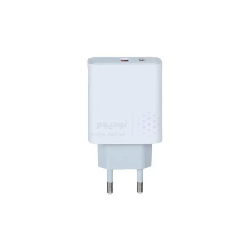 شارژر دیواری PD و فست دو پورت مدل GQ-220 38W به همراه کابل شارژ Type-C - سفید - RYL - تصویر 3