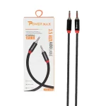 کابل 1.5 متری Power Max Aux مدل PM-008 - مشکی