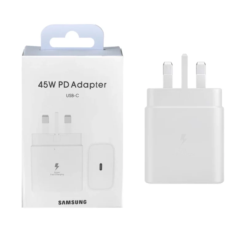 شارژر دیواری سه پین PD و فست تک پورت SAMSUNG Type-C مدل EP-TA845 45W - سفید (گارانتی شش ماهه شرکتی) - تصویر 2