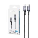 کابل شارژ PD و فست VIPLATINA Type-C To Type-C مدل BC18 60W - مشکی (گارانتی شش ماه تعویض نیکان همراه)