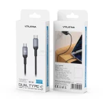 کابل شارژ PD و فست VIPLATINA Type-C To Type-C مدل BC18 60W - مشکی (گارانتی شش ماه تعویض نیکان همراه) - تصویر 3
