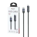 کابل شارژ 1.2 متری PD و فست Yesido Type-C To Lightning مدل CA201 27W - مشکی (گارانتی شش ماه تعویض نیکان همراه)