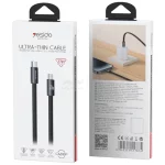 کابل شارژ 1.2 متری PD و فست Yesido Type-C To Lightning مدل CA206P 27W - مشکی (گارانتی شش ماه تعویض نیکان همراه) - تصویر 3