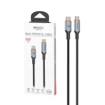 کابل شارژ 1.2 متری PD و فست Yesido Type-C To Type-C مدل CA212 140W - مشکی (گارانتی شش ماه تعویض نیکان همراه)