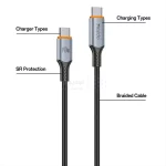 کابل شارژ 1.2 متری PD و فست Yesido Type-C To Type-C مدل CA212 140W - مشکی (گارانتی شش ماه تعویض نیکان همراه) - تصویر 4
