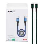 کابل شارژ پاوربانک فست NITU Type-C to Micro USB مدل NC36 - سبز (گارانتی 12 ماه تعویض نیکان همراه)