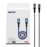 کابل شارژ پاوربانک فست NITU Type-C to Micro USB مدل NC36 - خاکستری (گارانتی 12 ماه تعویض نیکان همراه)