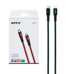 کابل شارژ فست NITU Type-C to Micro USB مدل NC126 - سبز (گارانتی 12 ماه تعویض نیکان همراه)