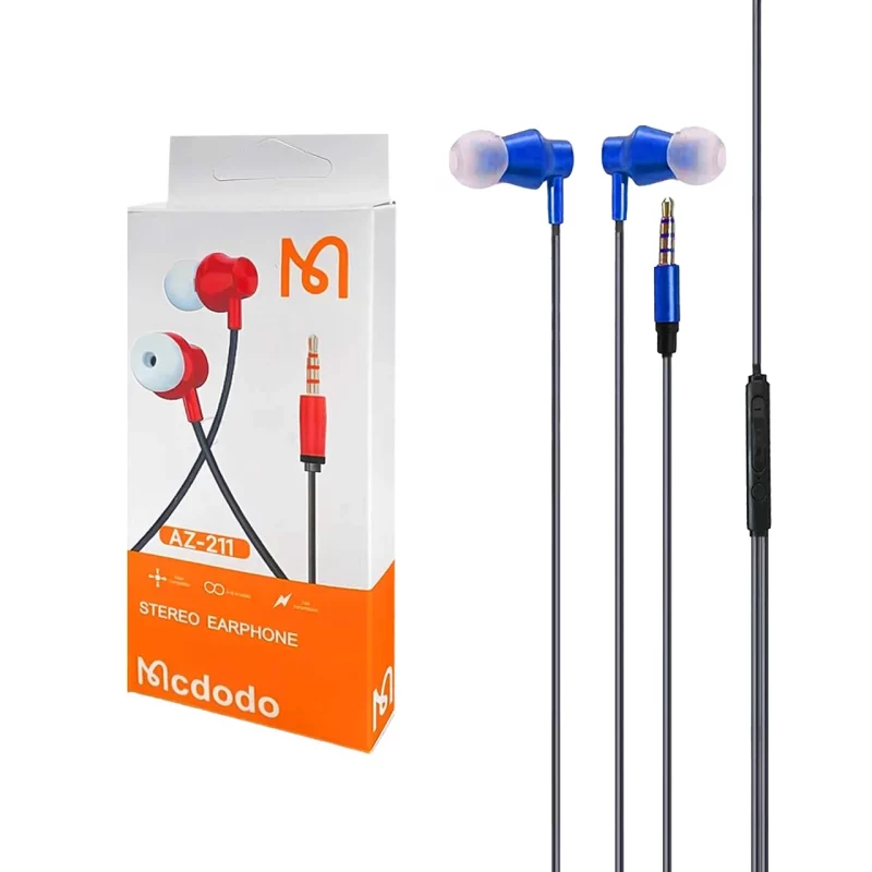 هندزفری با سیم Mcdodo مدل AZ-211 - آبی - RYL - تصویر 2