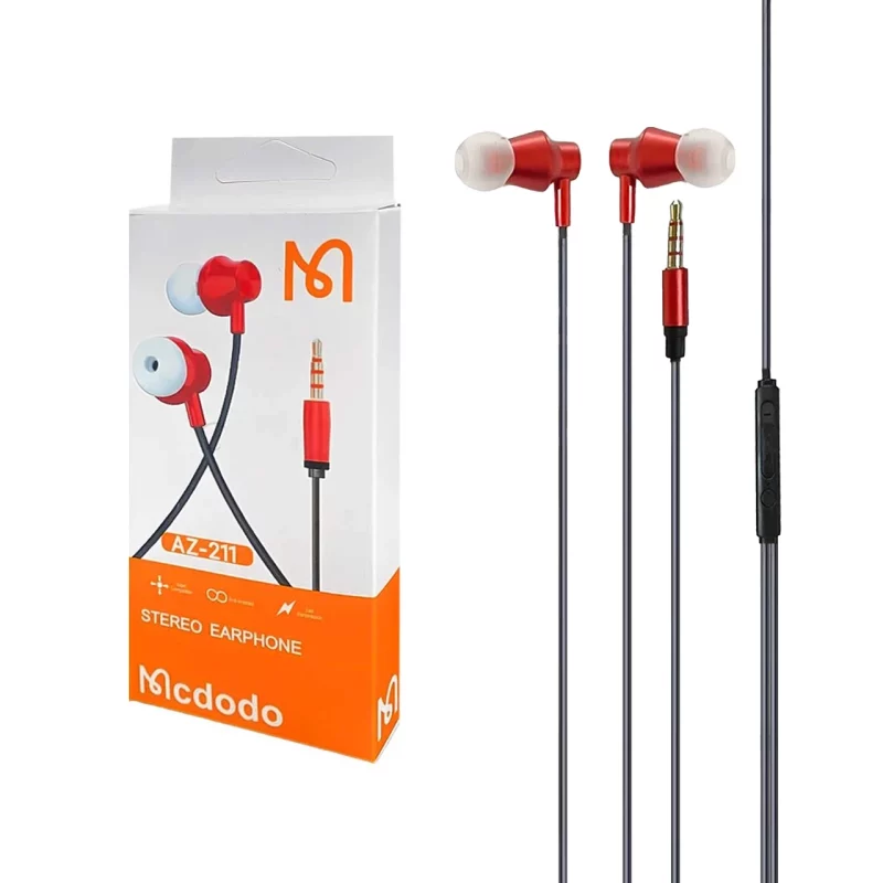 هندزفری با سیم Mcdodo مدل AZ-211 - قرمز - RYL - تصویر 2