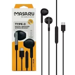 هندزفری با سیم با پورت Masaru Type-C مدل M350 - مشکی - SMO