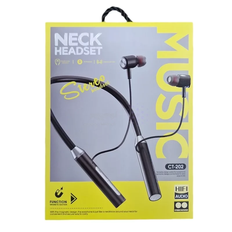 هندزفری گردنی بی سیم مدل CT-202 - مشکی - ASP (گارانتی شش ماهه آروین) - تصویر 6