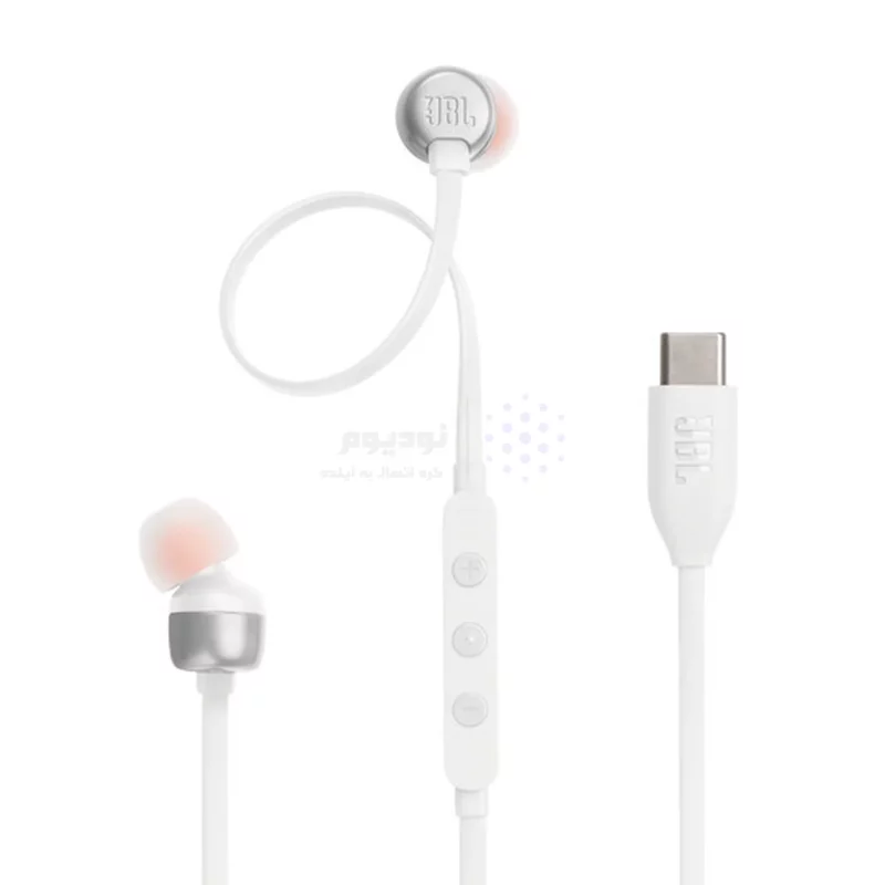 هندزفری با سیم با پورت JBL Type-C مدل TUNE 310C - سفید - ASP (گارانتی شش ماهه آروین) - تصویر 5