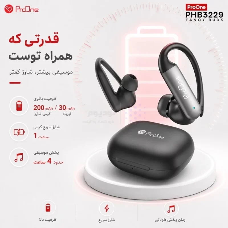 ایرفون بی سیم ProOne مدل Fancy Buds PHB3229 - بژ - تصویر 6