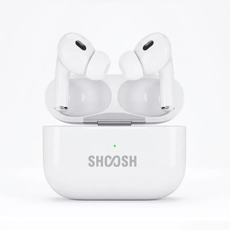 ایرفون بی سیم Shoosh مدل SH-555 ANC+ENC - سفید - SMO - تصویر 2