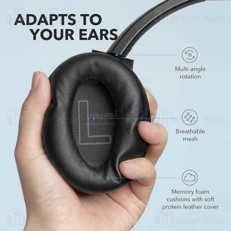 هدفون بی سیم Anker مدل Life Q20 (Upgraded) A3025015 - مشکی (گارانتی یکساله شرکتی) - تصویر 7