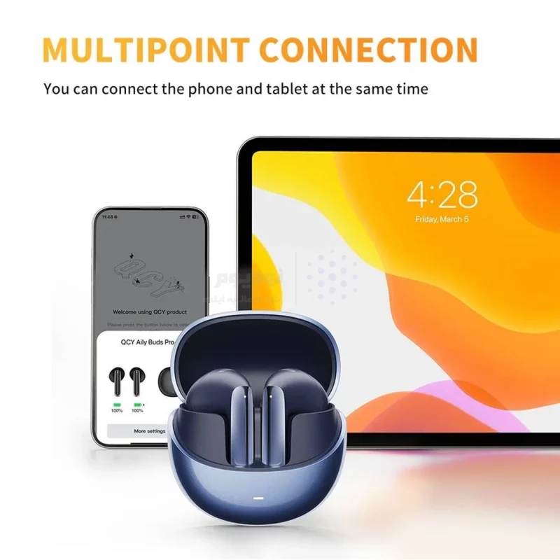 ایرفون بی سیم QCY مدل AilyBuds Pro Plus - آبی (گارانتی شش ماهه شرکتی) - تصویر 6