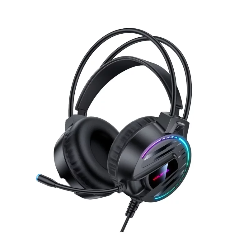 هدفون باسیم گیمینگ VIPLATINA مدل HP22 - مشکی (گارانتی شش ماه تعویض نیکان همراه) - تصویر 2