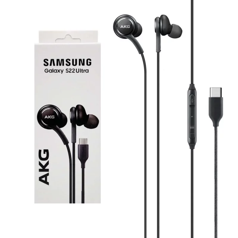 هندزفری باسیم Samsung Type-C مدل AKG Galaxy S22 Ultra - مشکی - تصویر 2