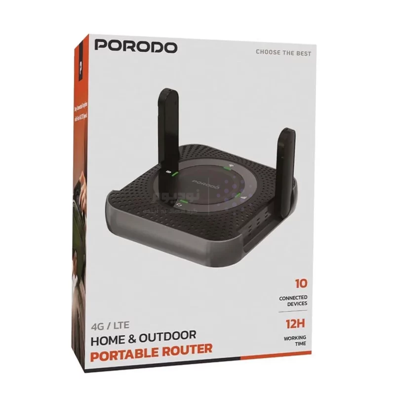 مودم همراه PORODO 4G/LTE مدل PD4GCPMFBKGY - خاکستری (گارانتی یکساله شرکتی) - تصویر 4