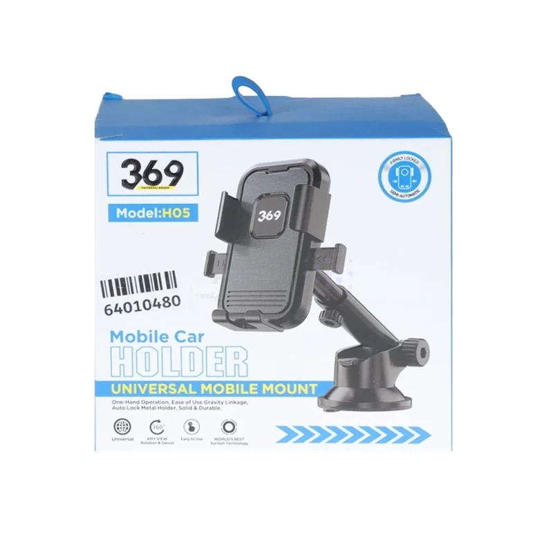 هولدر گوشی موبایل پایه دار 369 مدل H05 - مشکی - ASP - تصویر 5