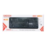 کیبورد بی سیم Shoosh مدل SH63w - مشکی - SMO - تصویر 5