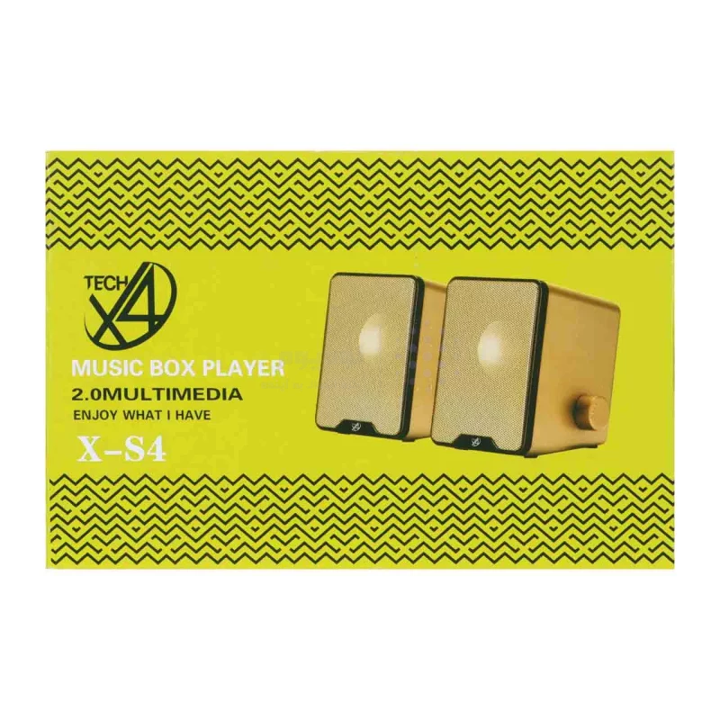 اسپیکر دسکتاپ دو تکه X4TECH مدل X-S4 - بژ - RYL - تصویر 7