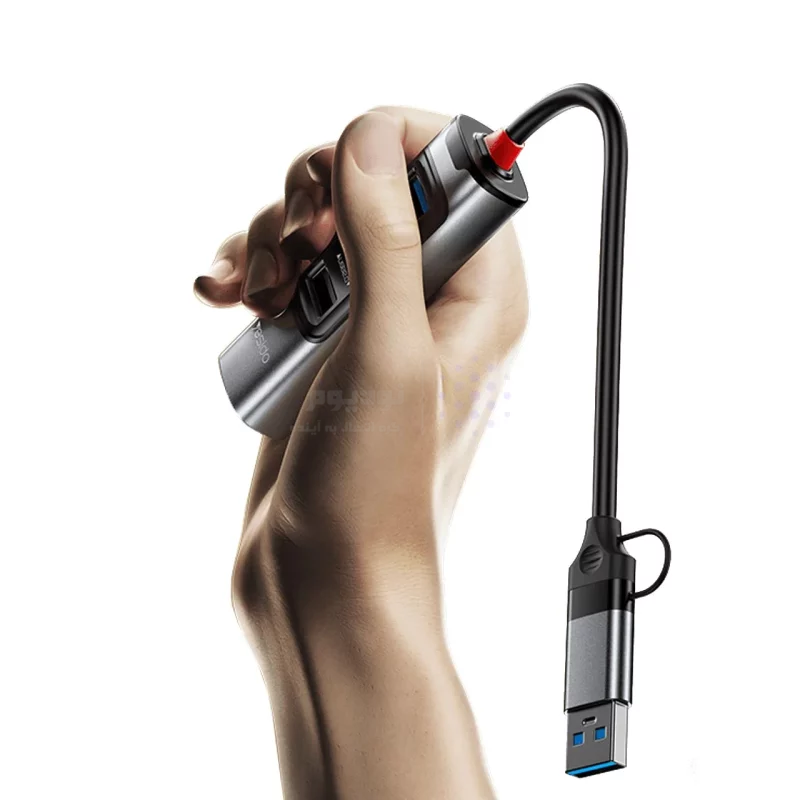 هاب 5 پورت Yesido USB Type-C مدل HB20 100W - خاکستری (گارانتی شش ماه تعویض نیکان همراه) - تصویر 5