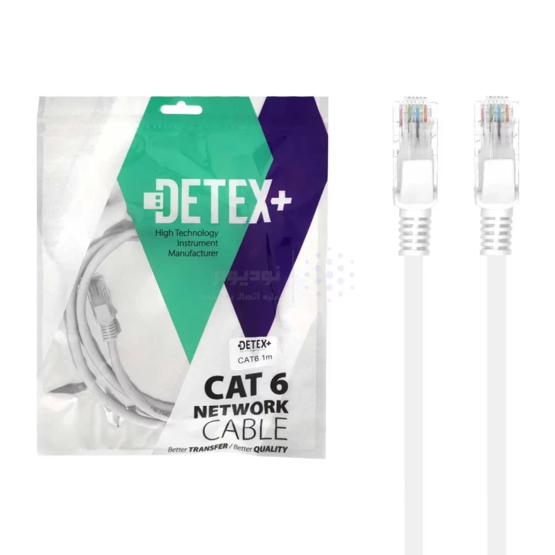 کابل شبکه 1 متری DETEX+ Cat6 - تصویر 4