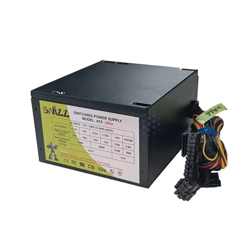 منبع تغذیه کامپیوتر Swizz مدل RYL - ATX 380W - تصویر 3