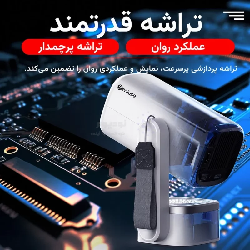 ویدئوپروژکتور Beniuse مدل BE-VP19 - سفید - تصویر 12