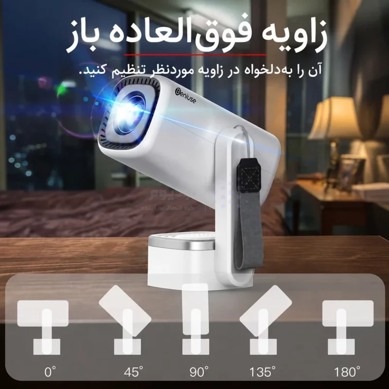ویدئوپروژکتور Beniuse مدل BE-VP19 - سفید - تصویر 8