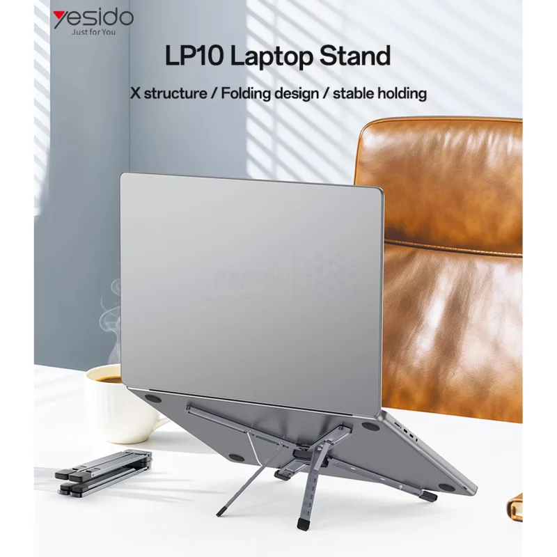 استند لپ تاپ Yesido مدل LP10 - خاکستری (گارانتی شش ماه تعویض نیکان همراه) - تصویر 5