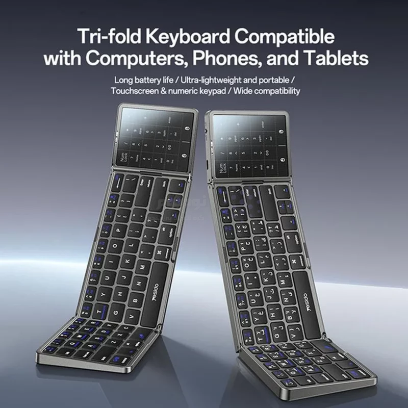 کیبورد بی سیم تاشوی Yesido مدل KB49 - مشکی (گارانتی شش ماه تعویض نیکان همراه) - تصویر 5