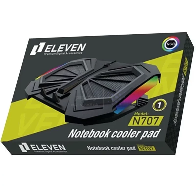 پایه خنک کننده لپ تاپ Eleven مدل N707 - مشکی (گارانتی یکساله شرکتی) - تصویر 6