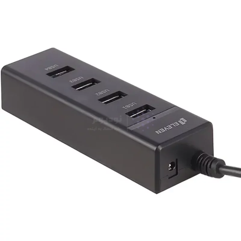 هاب 4 پورت Eleven USB2.0 مدل H201 - مشکی - تصویر 4