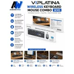 ماوس و کیبورد بی سیم VIPLATINA مدل VM15 - خاکستری (گارانتی شش ماه تعویض نیکان همراه) - تصویر 7