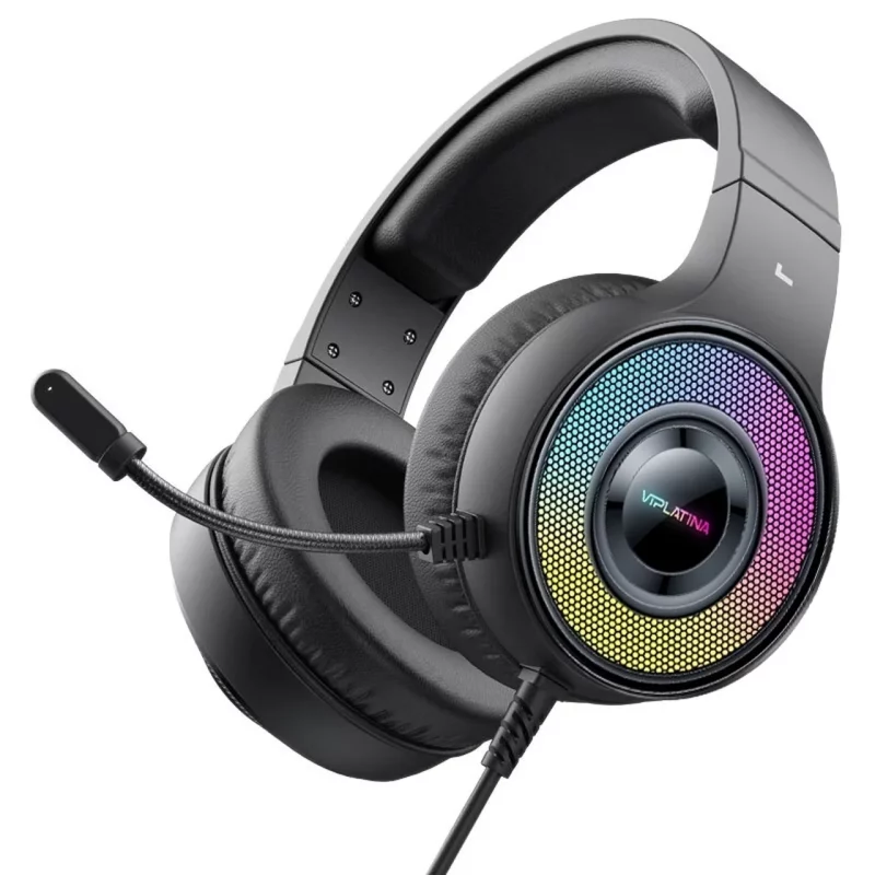 هدفون باسیم گیمینگ VIPLATINA مدل HP19 - مشکی (گارانتی شش ماه تعویض نیکان همراه) - تصویر 2